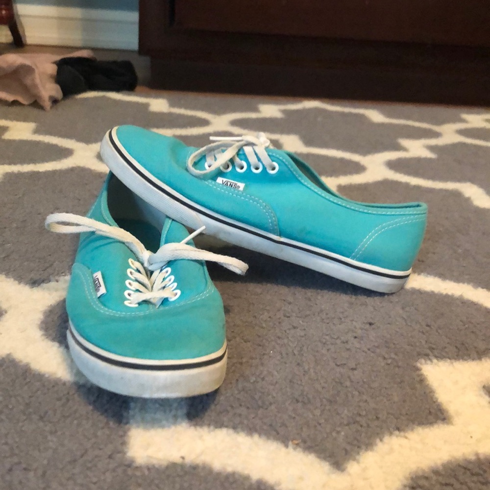 Teal blue Vans
